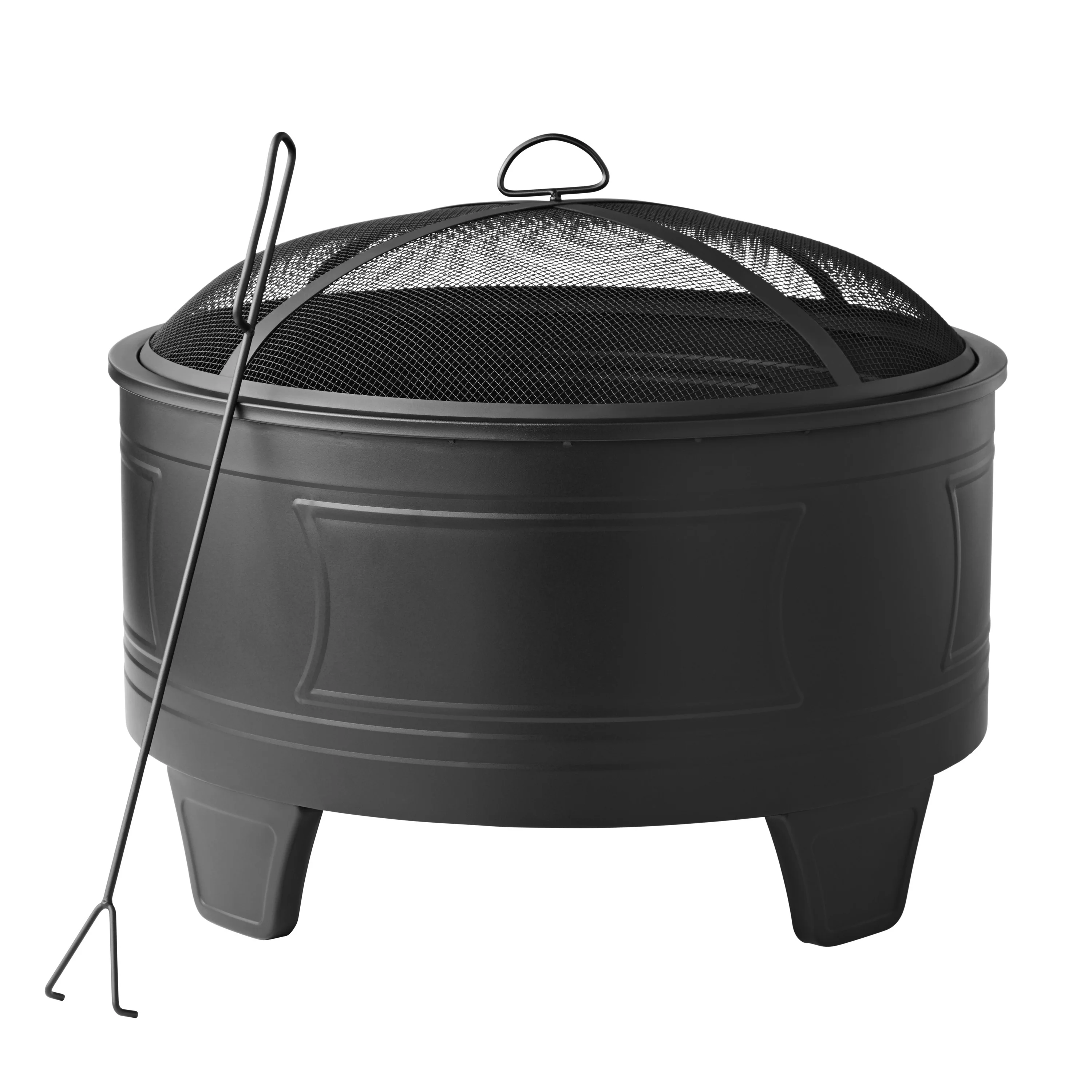 Better Homes & Gardens 26 Damon Deep Bowl Wood Burning Steel Fire Pit