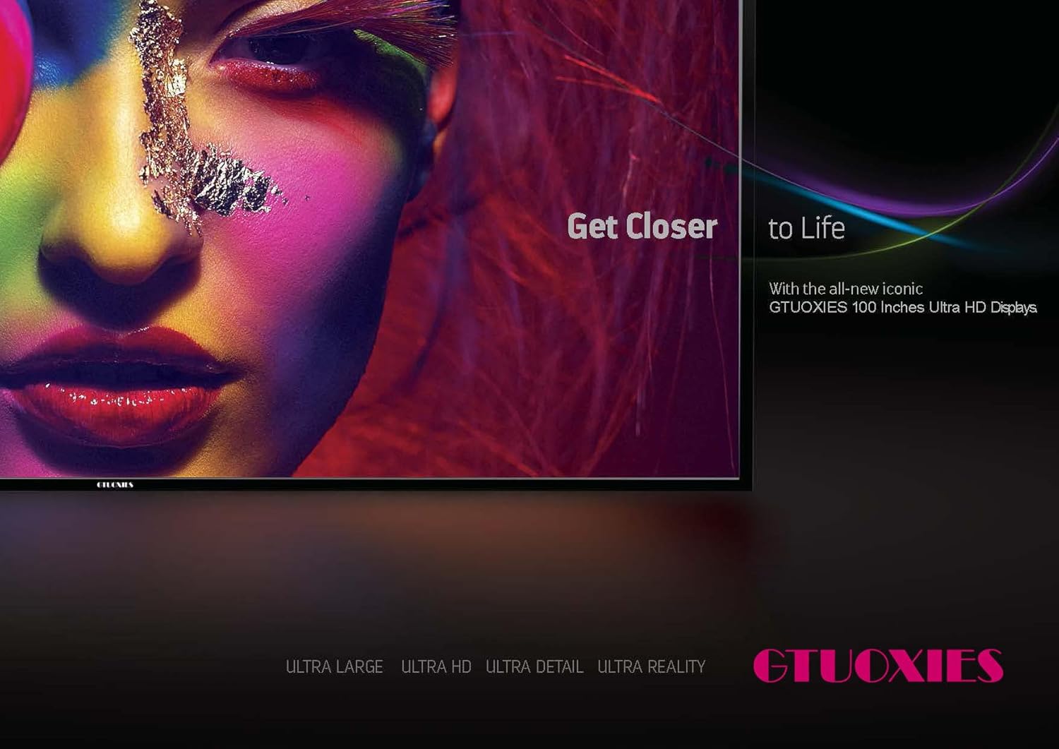 100 Inch Mobile Smart TV Television, LED Screen 4K UHD, A Display Designed to Fit Gracefully Into Any Room for Home Theatre, Entertainment