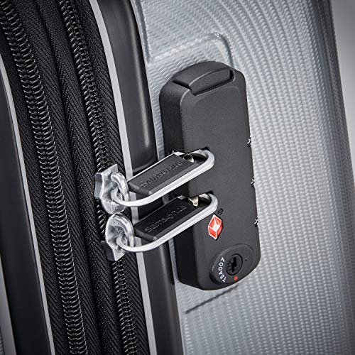 Samsonite Winfield 3 DLX Hardside Expandable Luggage with Spinners, Silver, Carry-On 20-Inch