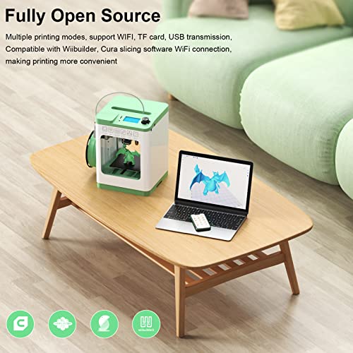 3D Printers Tina2 Basic, Fully Assembled and Auto Leveling 3D Printer for Beginners and Kids, Removable Magnetic Platform, High Precision Printing FDM Mini 3D Printer for Home and School