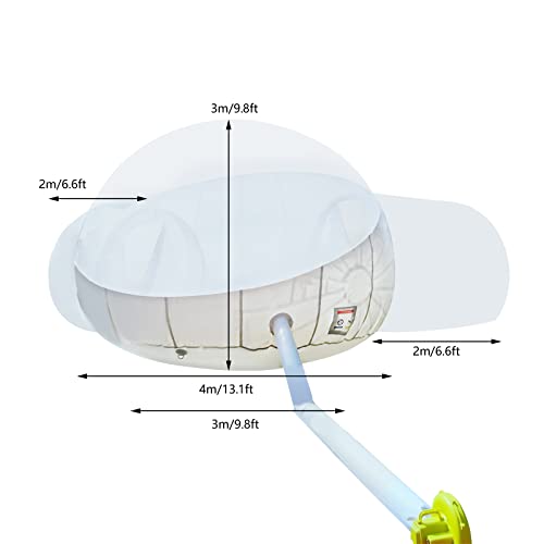 D-Ring Single Tunnel Inflatable Bubble Tent, Transparent Bubble House Sports Tent Instant Tent Shelter Outdoor Bubble Tent w/Blower for Indoor/Outdoor Family Backyard Camping, 3-5 Adults Tent