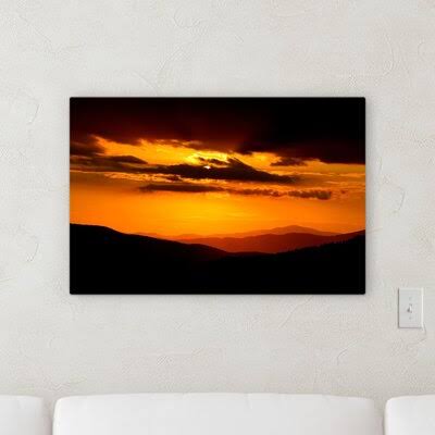 World Menagerie &Sunset& Impression photographique Sur Toile Taille: 20x22 H x 30x22 LX 2x22 P
