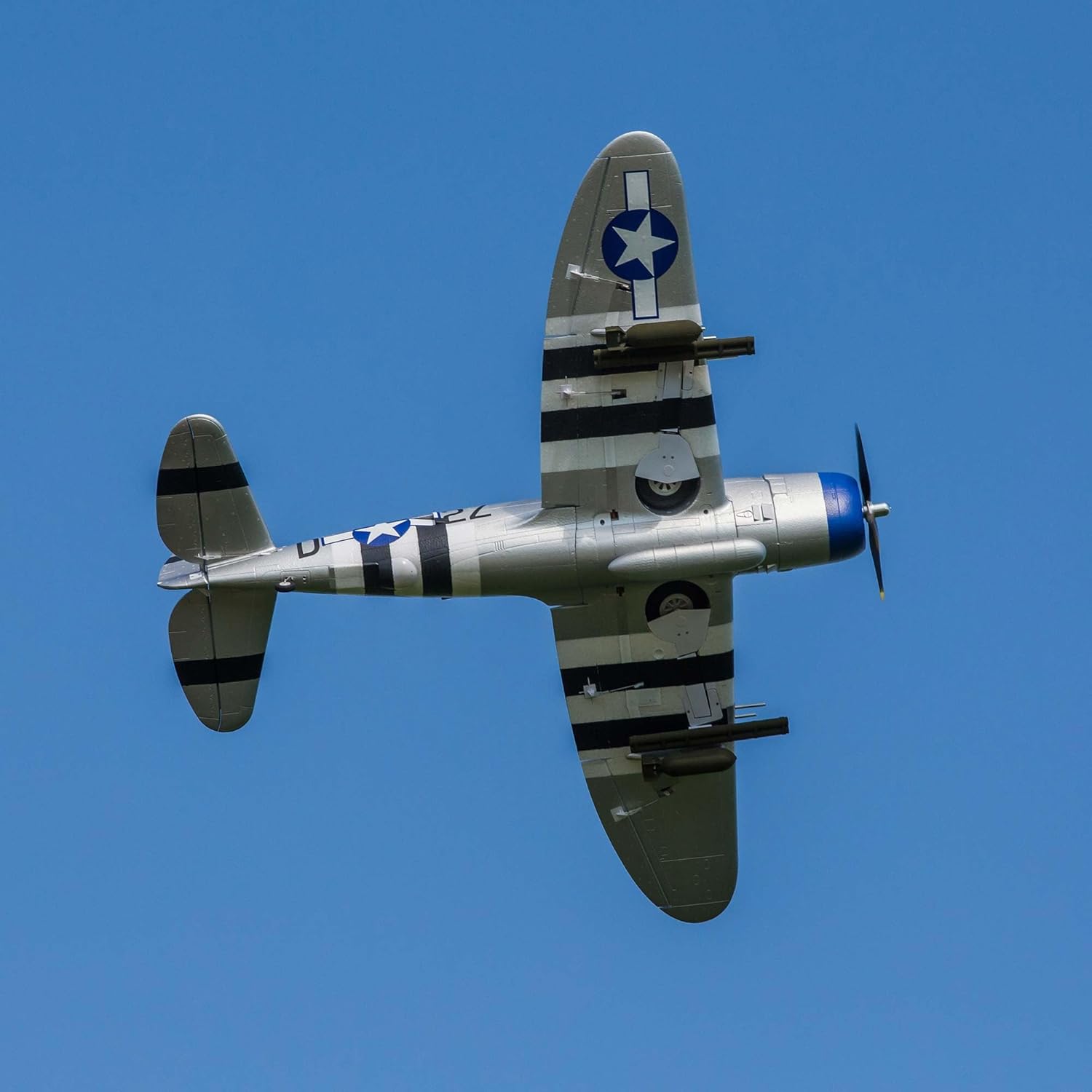 E-flite RC Airplane P-47 Razorback 1.2m BNF Basic-Transmitter Battery and Charger Not Included EFL08450 Airplanes B&F Electric