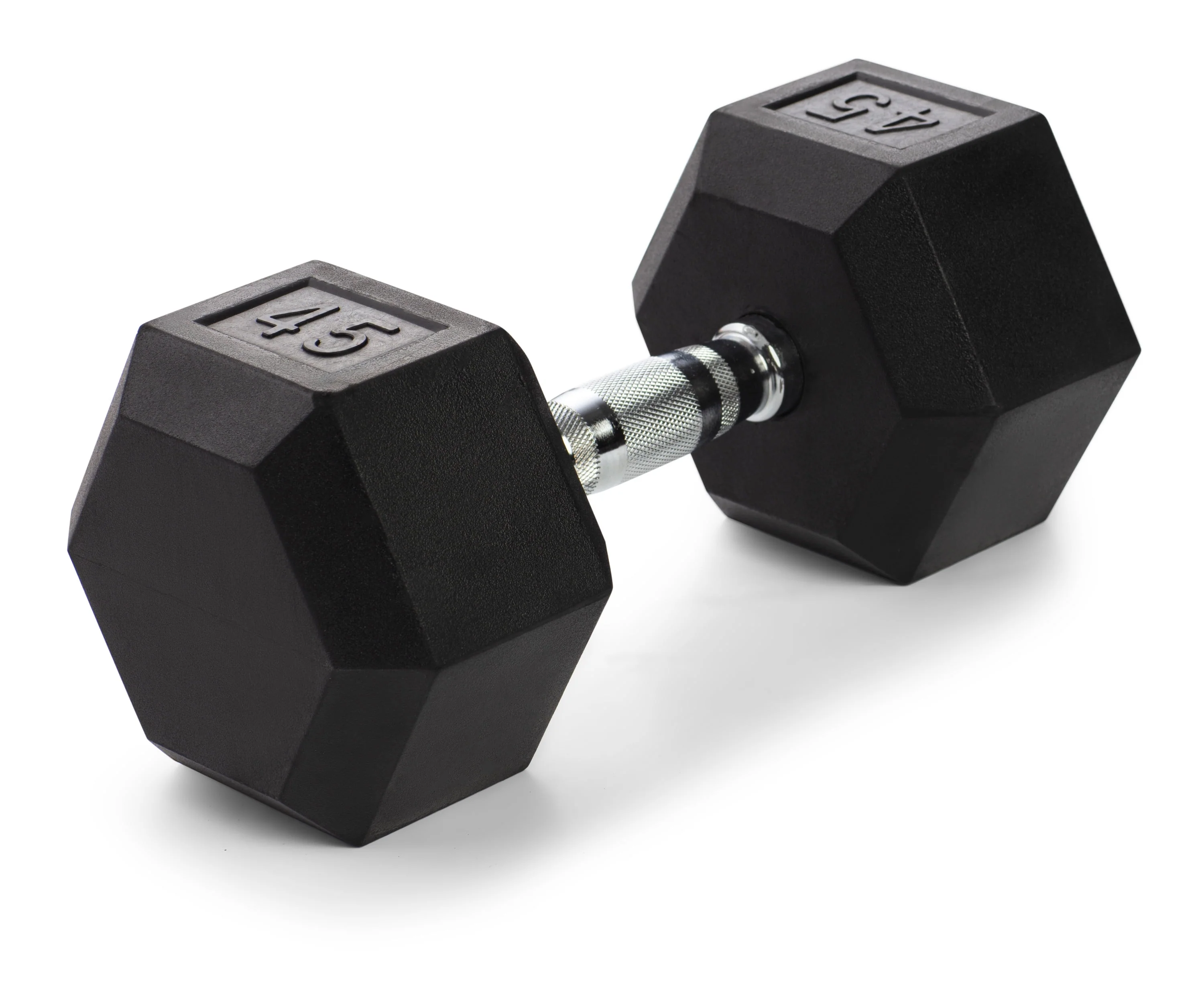 Weider, 25lb Rubber Hex Dumbbell, Single