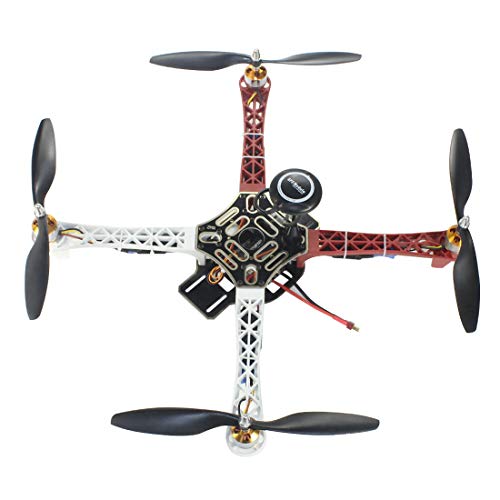 QWinOut DIY 2.4G 8CH KK V2.3 F450 Frame RC Quadcopter 4-Axle UFO Unassembly Kit RTF/ARF Drone (KK FC Version)