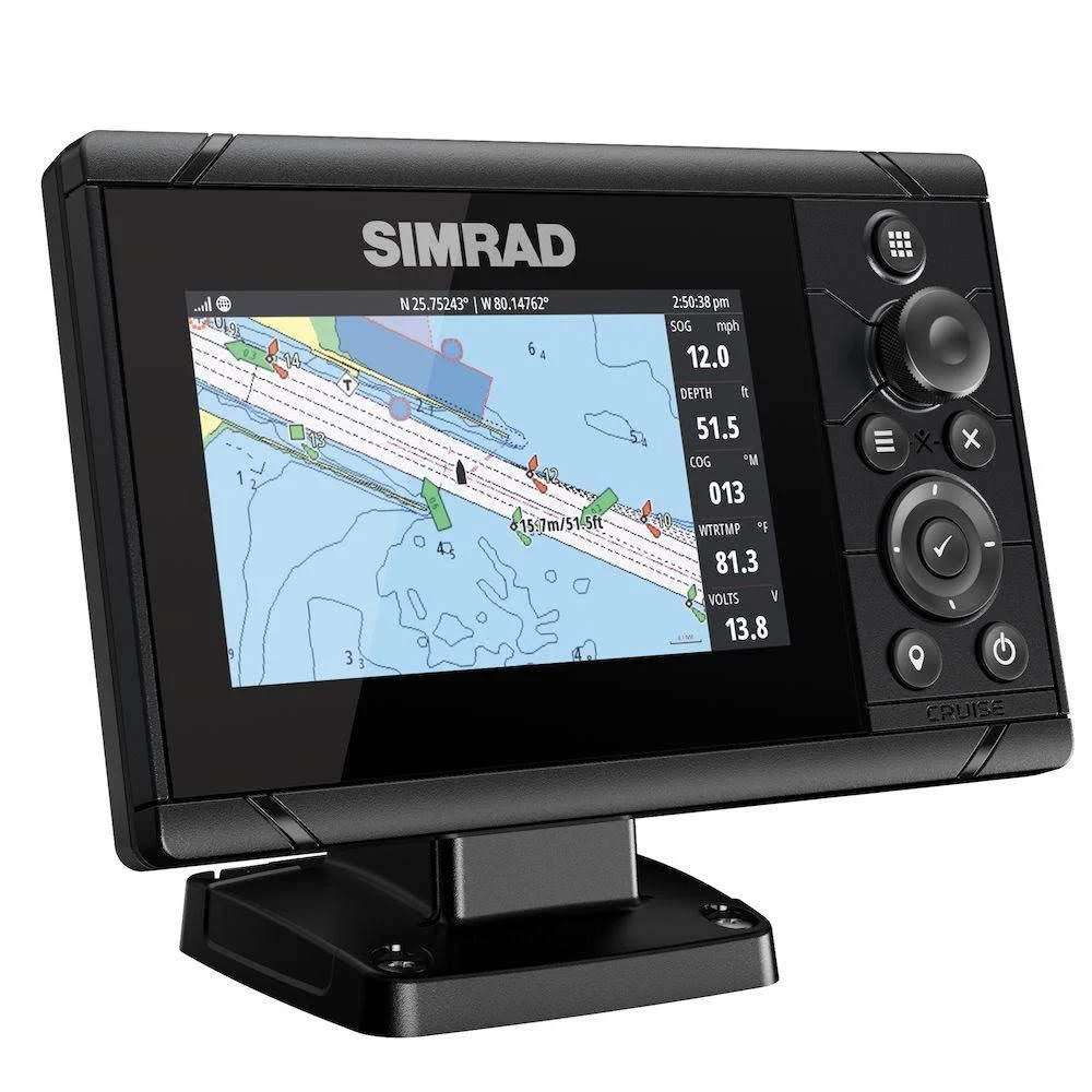 Simrad Cruise 5 US Coastal with 83/200 Transom Mount Transducer