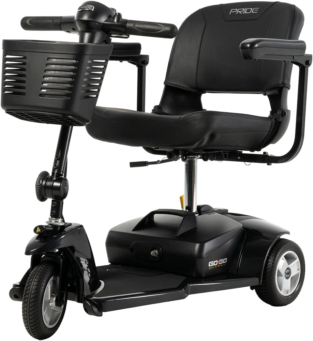 Pride, Go Go Ultra X 3-Wheel Mobility Scooter, with 5-Year Extended Warr