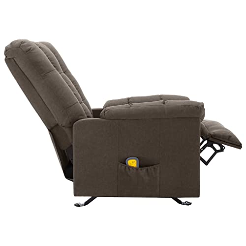 Recliner,Room Chairs for Bedrooms,Single Sofa Chair,Recliner Chairs for Adults,Reclining Chair,Master Bedroom Furniture,for Living Room, Office, Bedroom,Movies,TV Dramas and Music, Taupe Fabric