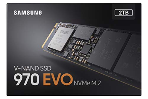 SAMSUNG 970 EVO SSD 2TB M.2 NVMe Interface Internal Solid State Drive + 2mo Adobe CC Photography with V-NAND Technology (MZ-V7E2T0BW)