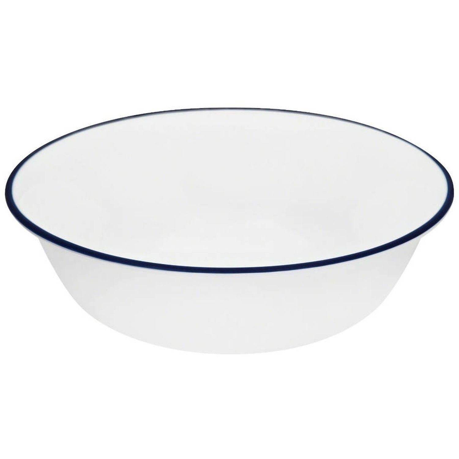 Corelle Livingware Classic 16-Piece Dinnerware Set, Cafe Blue - 4 count