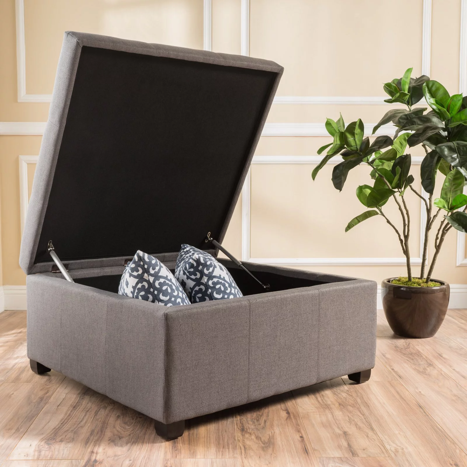 Vance Fabric Storage Ottoman