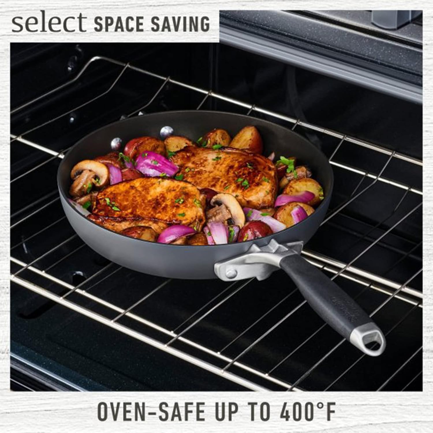 Calphalon 14-Piece Space Saving Nonstick Dishwasher & Oven Safe Pots & Pans Cookware Set with Stay Cool Handles & Hard-Anodized Aluminum Construction