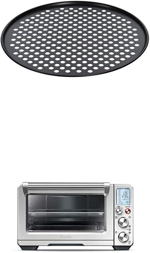Breville BOV800PC13 13-Inch Pizza Crisper for use with the BOV800XL Smart Oven with Breville BOV900BSS Convection and Air Fry Smart Oven Air, Brushed Stainless Steel