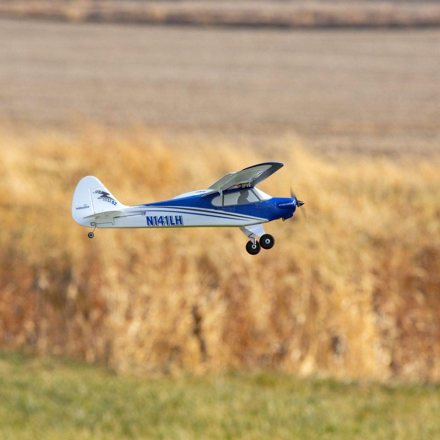 HobbyZone Sport Cub S 2 RC Airplane BNF Basic with Safe (Transmitter, Battery and Charger Not Included), HBZ44500, Blue & White