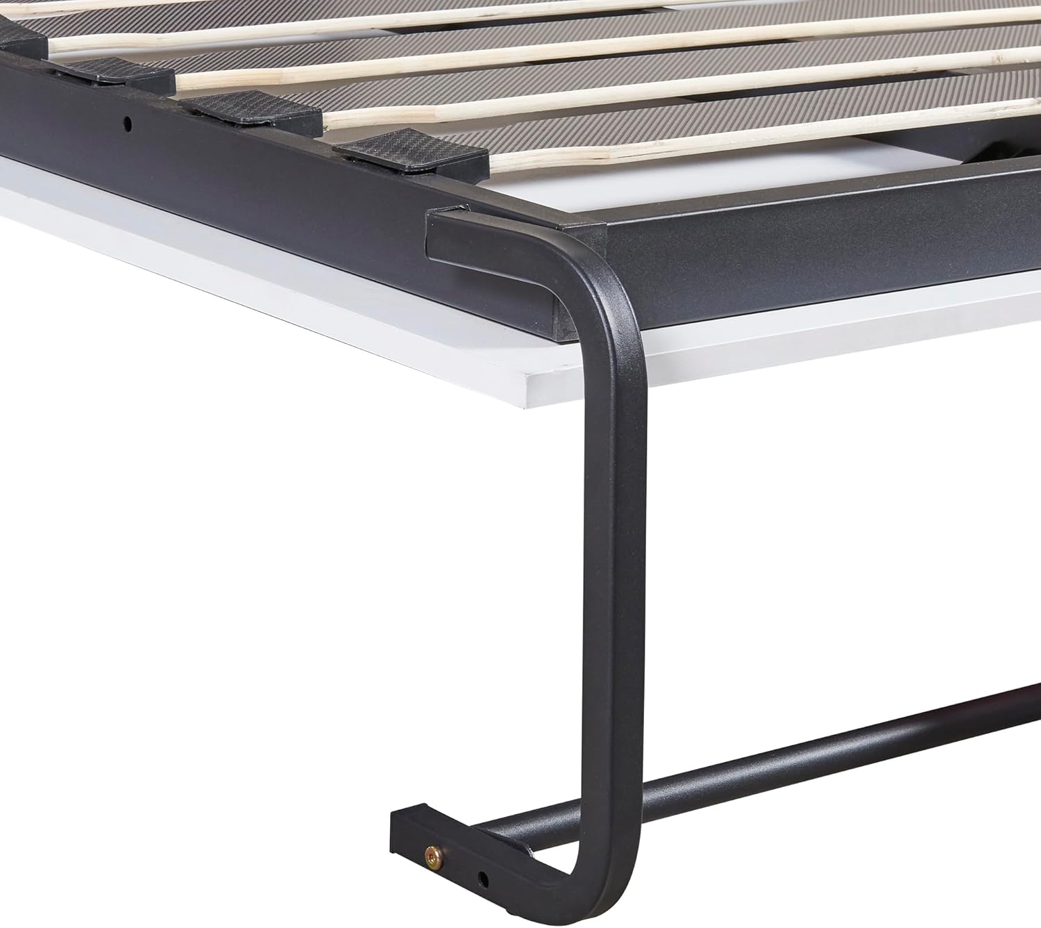 Murphy Cabinet Bed, Multi-Functional Night & Day Furniture, Twin Size Murphy Bed Wall Bed with Cabinet, Mobile Cabinet Bed Murphy Chest Bed, Space-Saving Folding Murphy Bed(Gray)