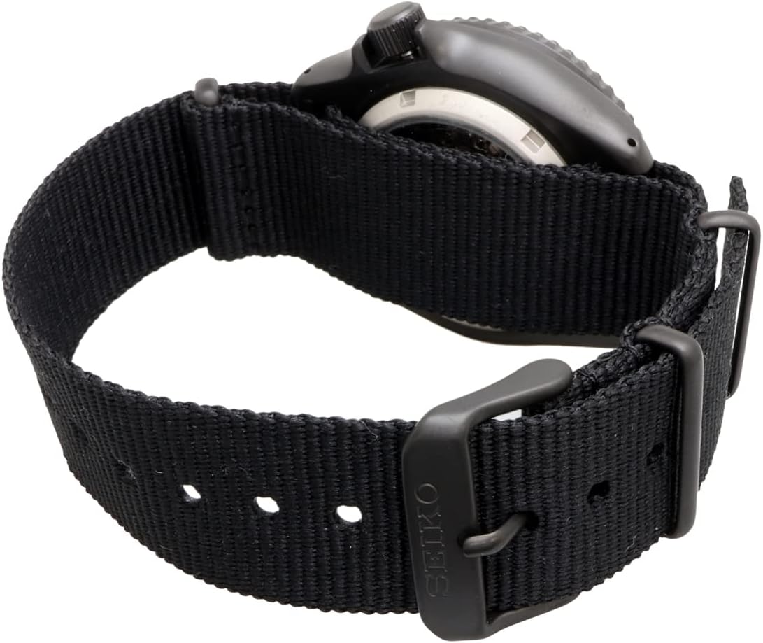 Seiko 5 Sports SKX Street Style Automatic Mechanical Wristwatch, Limited Distribution Model, Men's, Seiko Five Sports SRPD79, All Black, Black