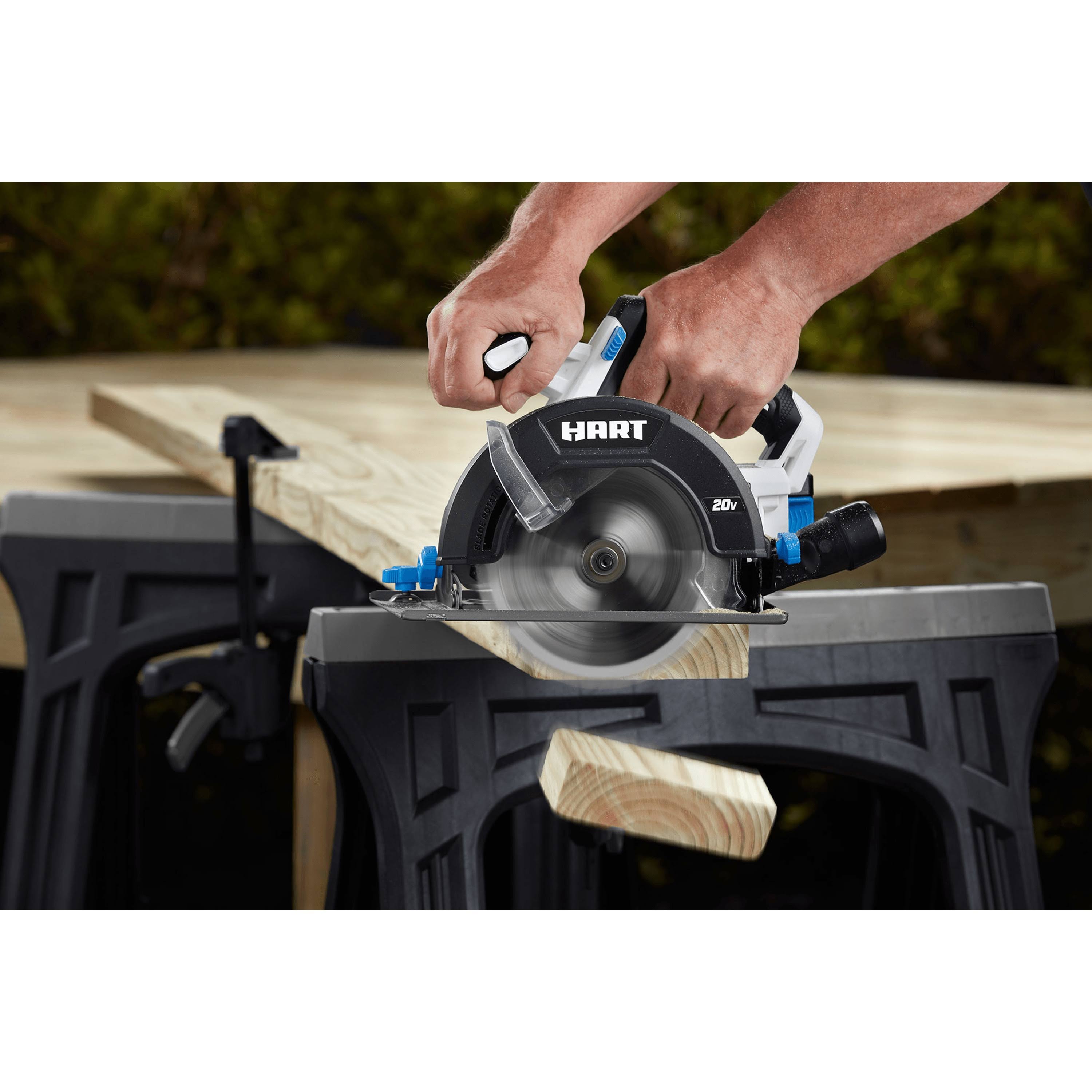 Hart 20V Cordless 6.5-Inch Circular Saw (Battery Not Included) HPCS01