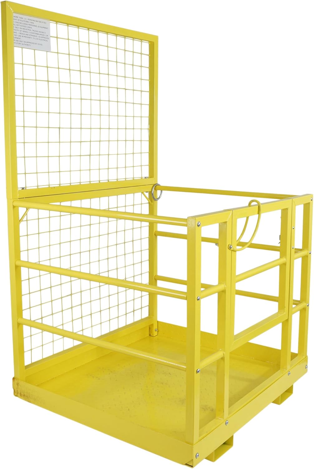 Titan Attachments 2 Person Forklift Safety Cage 45" x 43" 1,200 lb. Capacity