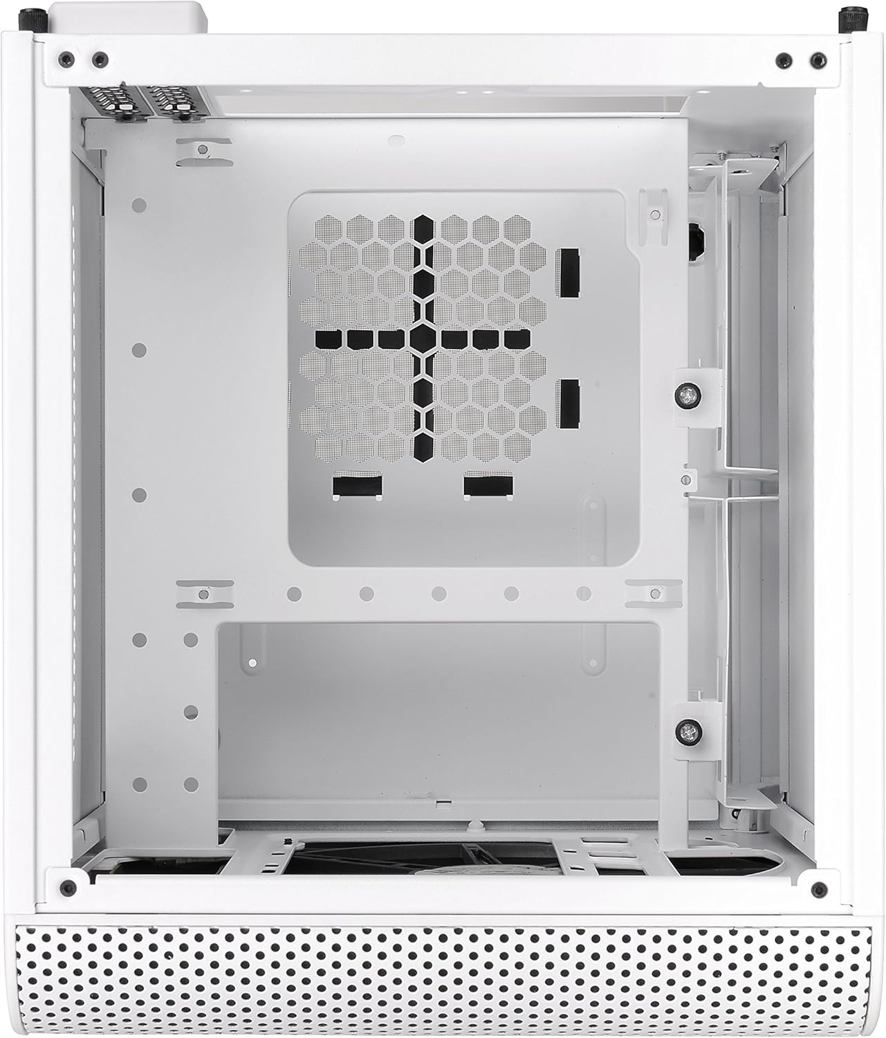 Thermaltake Core V1 Snow Edition SPCC Mini ITX Cube Computer Chassis CA-1B8-00S6WN-01, White