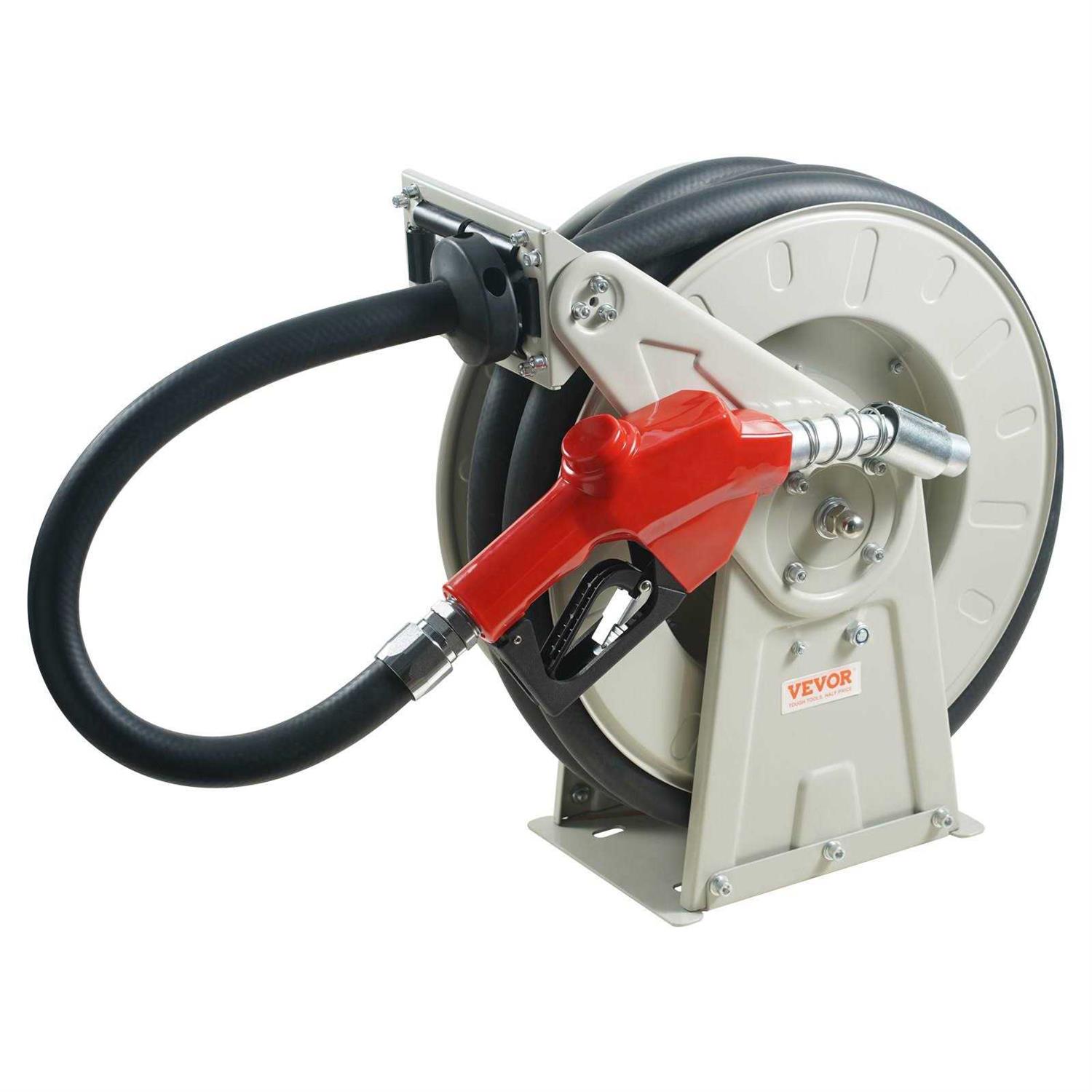 VEVOR Fuel Hose Reel 3/4 x 66' Extra Long Retractable Diesel Hose Reel - Shop Hardware Tools Online Store