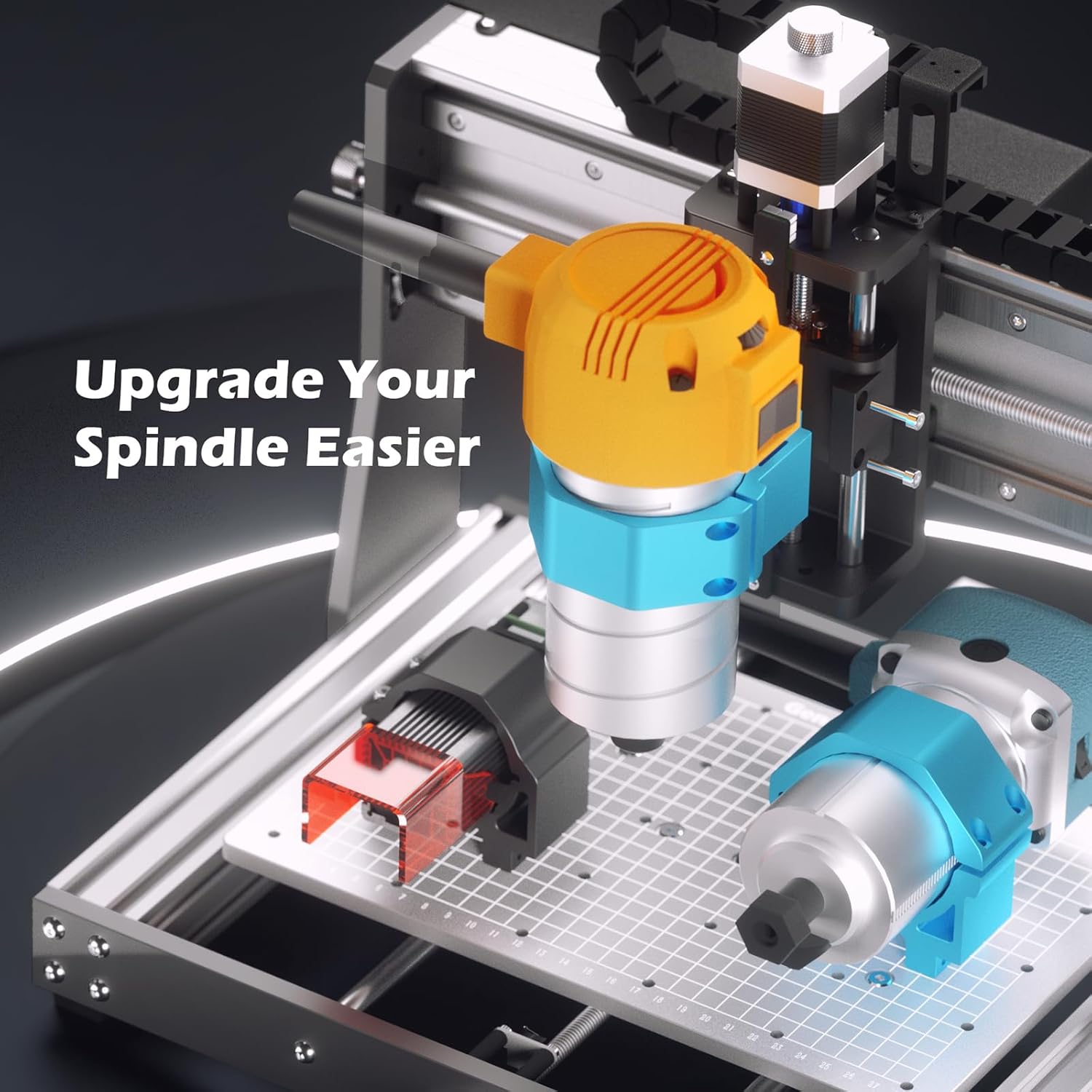 Genmitsu CNC Machine 3020-PRO MAX V2 + Compatible 69mm Spindle Holder