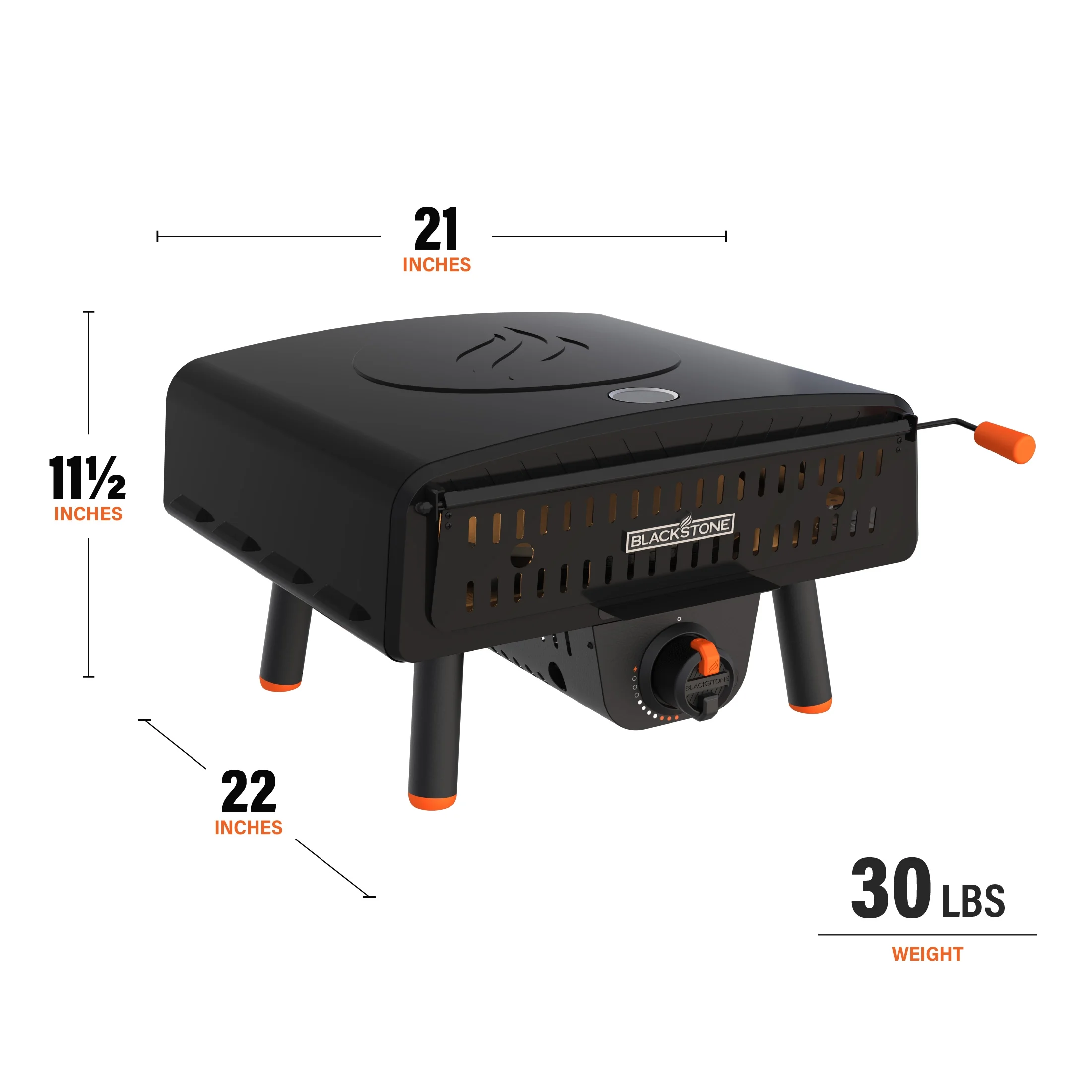 Blackstone Leggero Outdoor Pizza Oven with 13 Rotating Cordierite Stone