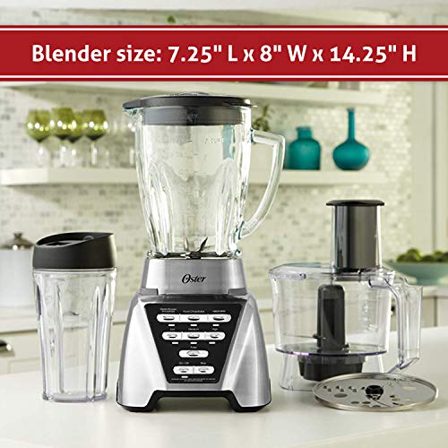 Oster Blender | Pro 1200 with Glass Jar, 24-Ounce Smoothie Cup