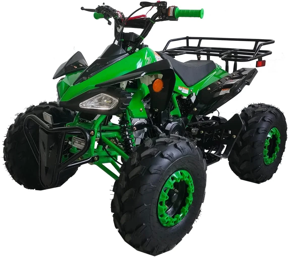 X-Pro Brand New 125cc Gas ATV, Automatic Transmission w/Reverse Remote Control Big 19"/18" Tires - Curated Treasures Market