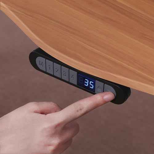 ApexDesk Elite Pro Series 71" x 33" Electric Height Adjustable Stand up Desk, Sit Stand Home Office Desk, Computer Desk - Curved Grey Top/Black Frame