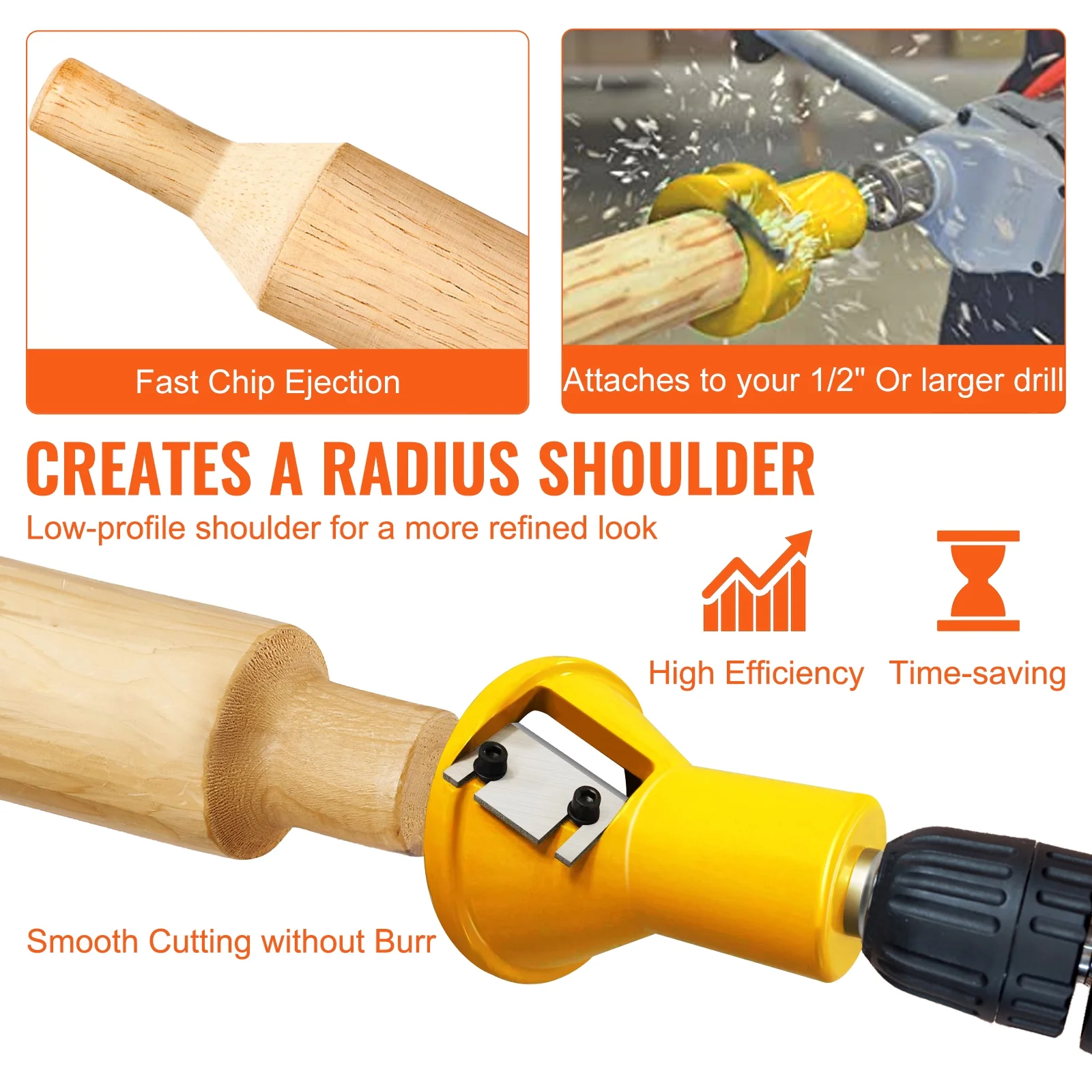 BENTISM Tenon Cutter Log Furniture Kit 1" & 1.5"& 2" w/ Straight Blade Home DIY