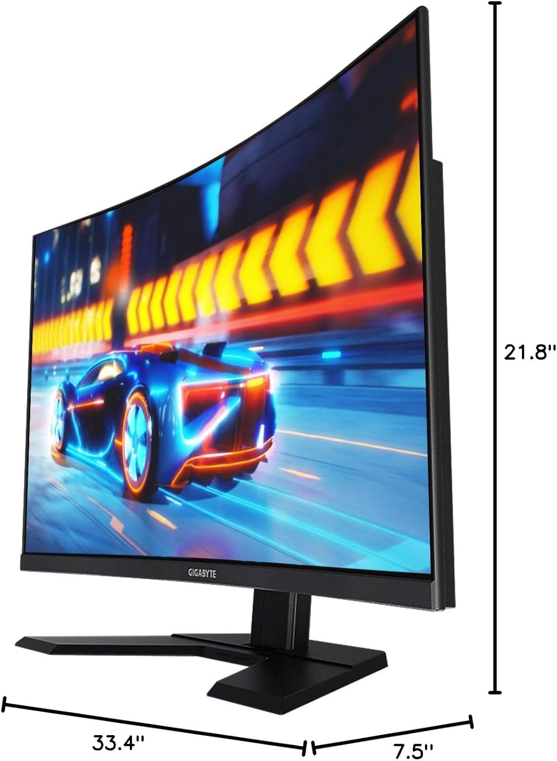 GIGABYTE G32QC 32" 165Hz 1440P Curved Gaming Monitor, 2560 x 1440 VA 1500R , 1ms (MPRT) Response Time, 94% DCI-P3, VESA Display HDR400, FreeSync Premium Pro