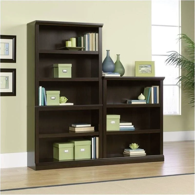Bowery Hill 5 Shelf Bookcase in Jamocha Wood