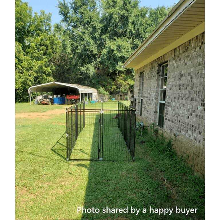 Omitree 9 x 9 x 3.93 ft Modular Dog Exercise Fence Barrier Pet Cat Run New Pen