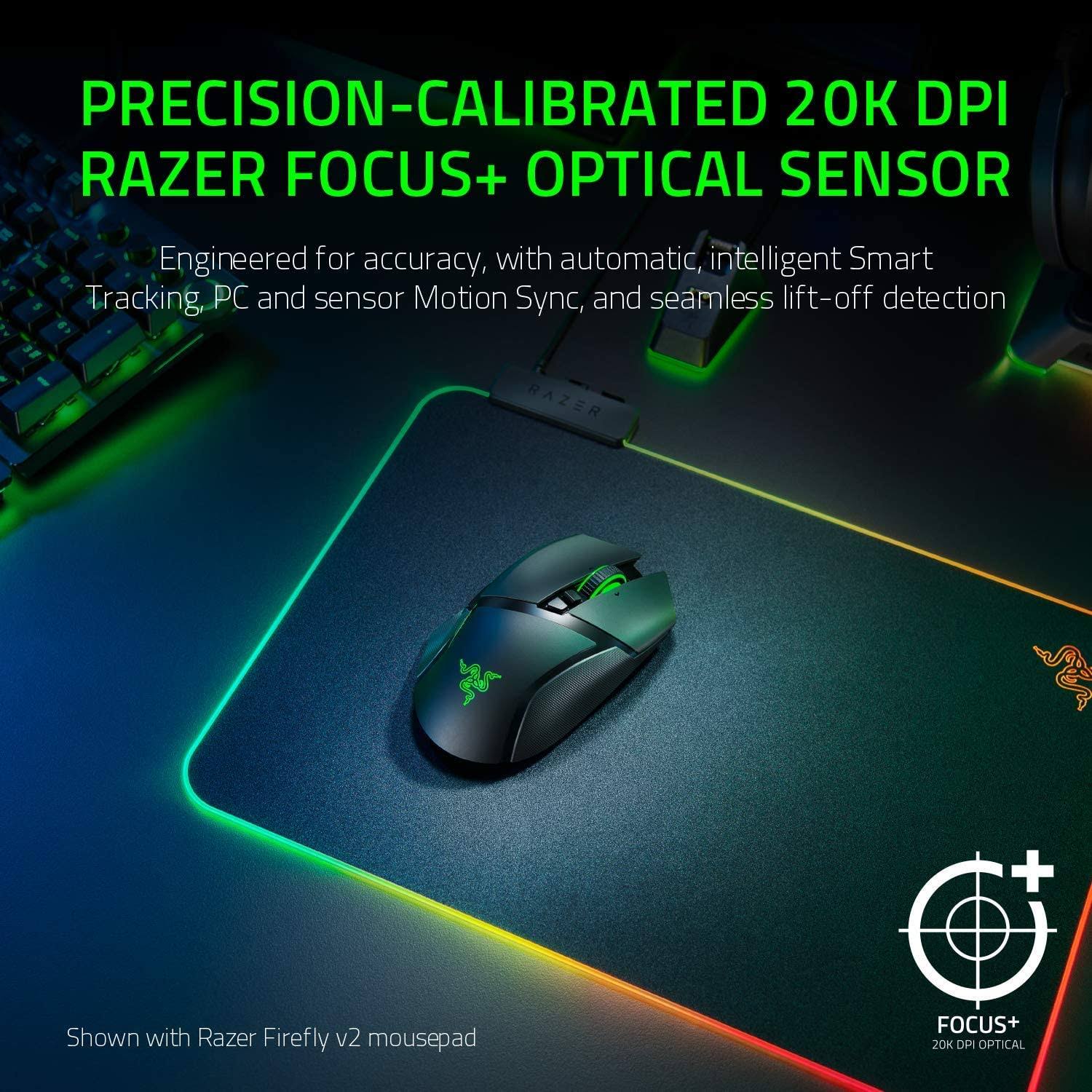 Razer - Basilisk Ultimate Wireless Optical Gaming Mouse - Black