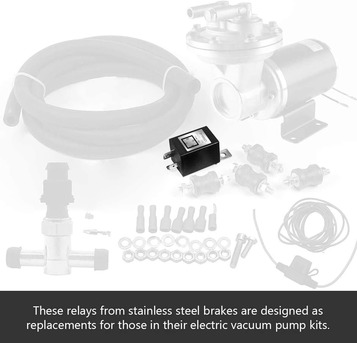 Dracarys 28146 Electric Vacuum Pump Kit For Brake Booster Vacuum Pump Electric Vacuum Pump For Brakes