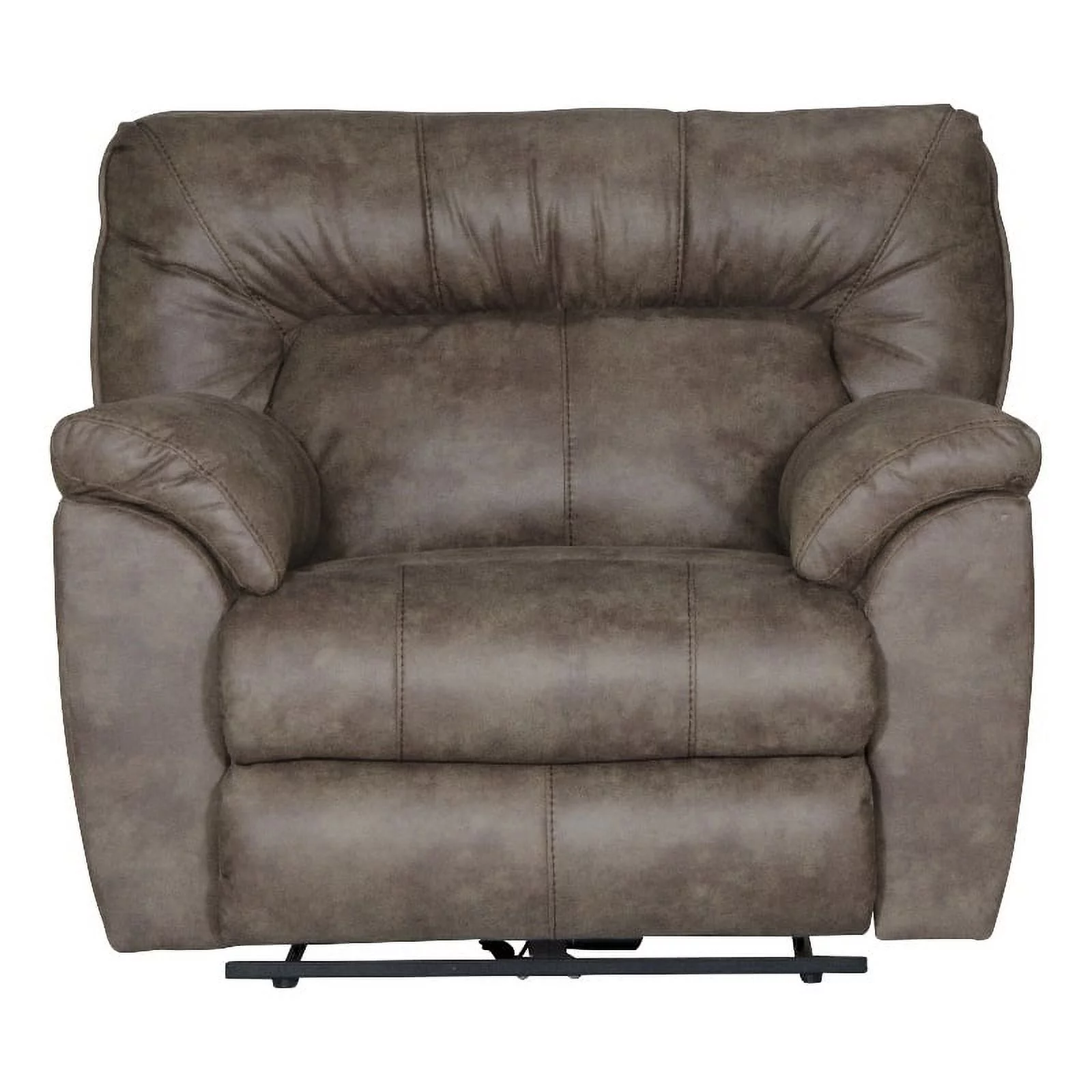 Catnapper Thompson Power Wall Hugger Recliner in Brown Polyester Fabric