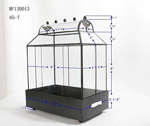 H Potter Barrel Roof Wardian Case Terrarium Container