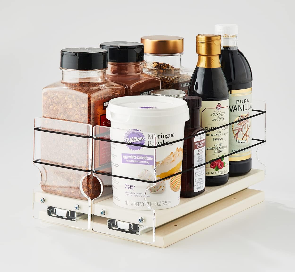 Vertical Spice - 33x1x11 DC - Spice Organizer - Cabinet Drawers for Large Containers