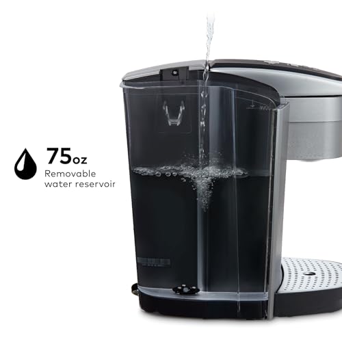 Keurig K-Elite Single Serve K-Cup Pod Coffee Maker, with Strength and Temperature Control, Iced Coffee Capability, 8 to 12oz Brew Size, Programmable, Brushed Slate