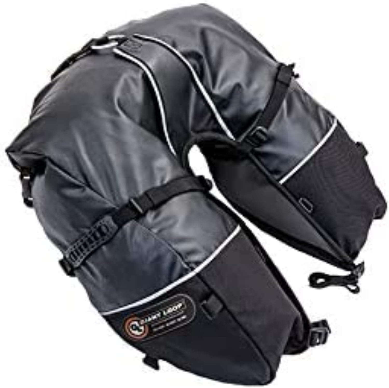 Giant Loop Coyote Saddlebag, Black Water-resistant Motorcycle Storage Bag, 39-Liters Capacity to Carry Small & Large Gear, Fits Any Dirt Bike, Enduro, Adventure & More