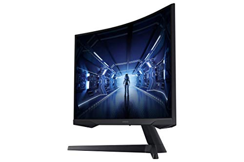 Samsung 34' Odyssey G5 Ultra-Wide Gaming Monitor with 1000R Curved Screen, 165Hz, 1ms, FreeSync Premium, Large Display, Eye Comfort, Multiple Ports, WQHD, LC34G55TWWNXZA, Black