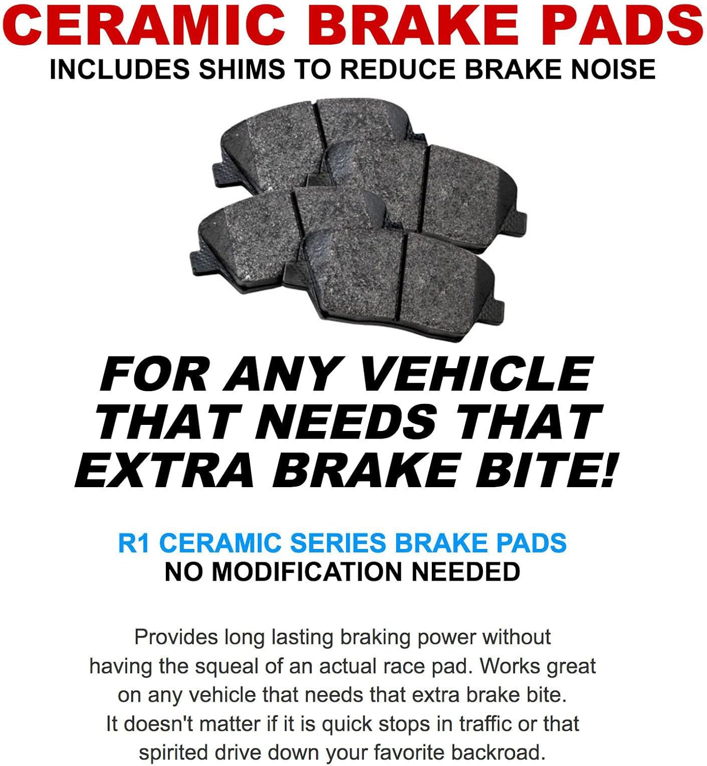 R1 Concepts Front Rear Brakes and Rotors Kit |Front Rear Brake Pads| Brake Rotors and Pads| Ceramic Brake Pads and Rotors |Hardware Kit|fits 2002-2004 Honda Odyssey