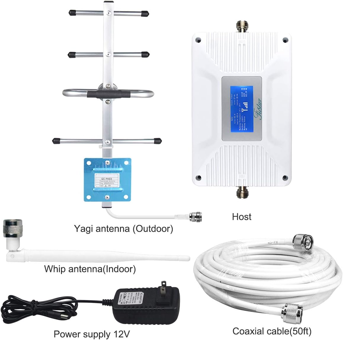Verizon Cell Phone Signal Booster AT&T Signal Booster 4G LTE 5G T Mobile Band 12/13/17 Cell Phone Booster Verizon Signal Booster ATT Cell Booster Verizon Network Extender for Home Boosts Data/Call