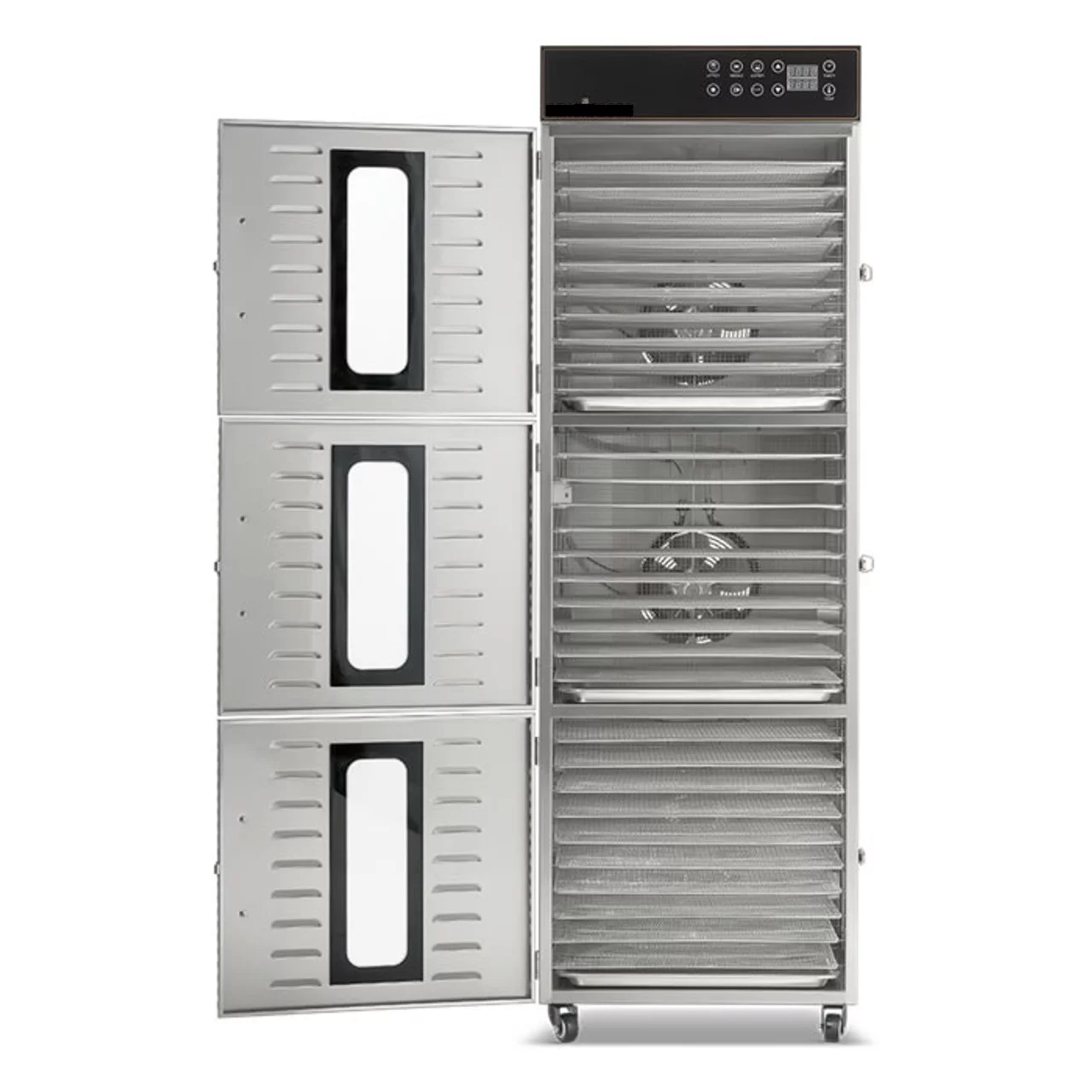 Cooler Depot Heavy Duty 30 tray Commercial Industrial Food Dehydrator 208-240v DR30WM Fruit & Vegetable Drying Machine Pet Food Dryer SS