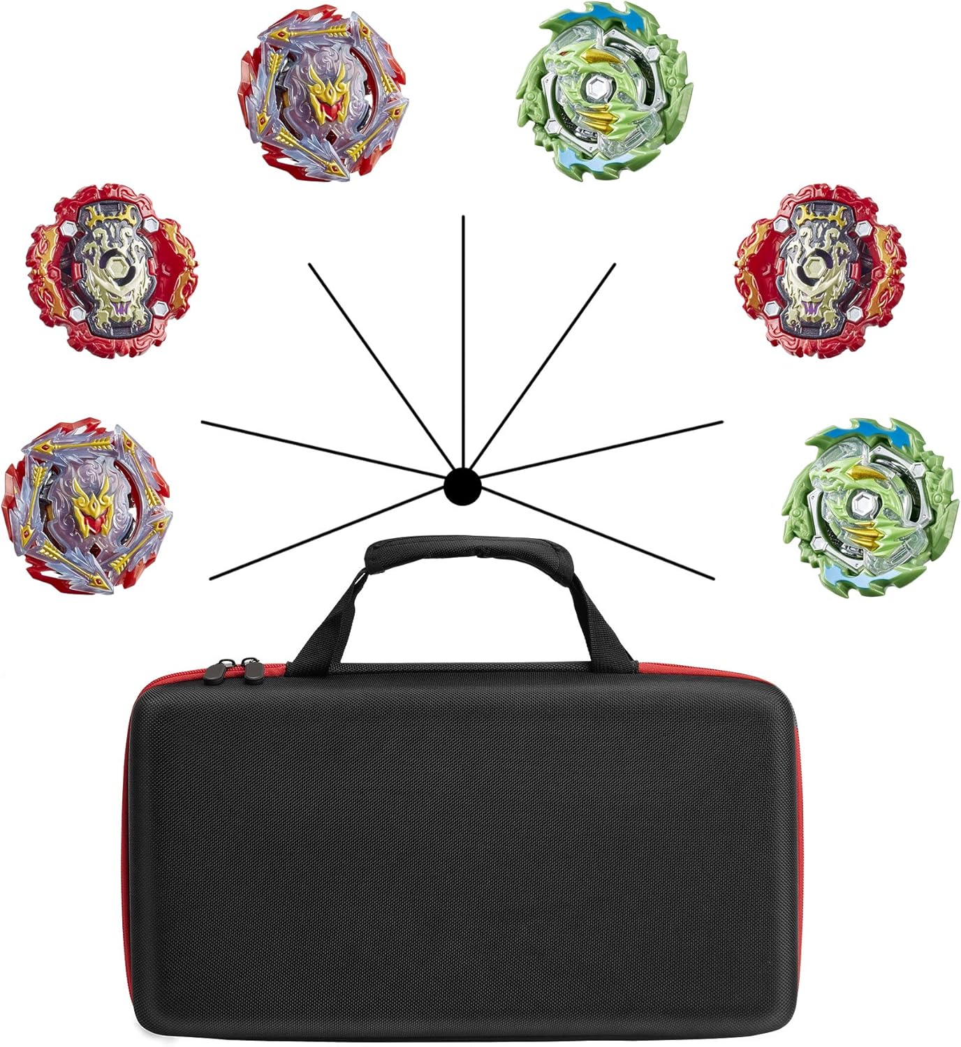 TPCY Toys Storage Case Compatible with Beyblades and Small Dolls,Double Storage.(CASE ONLY)