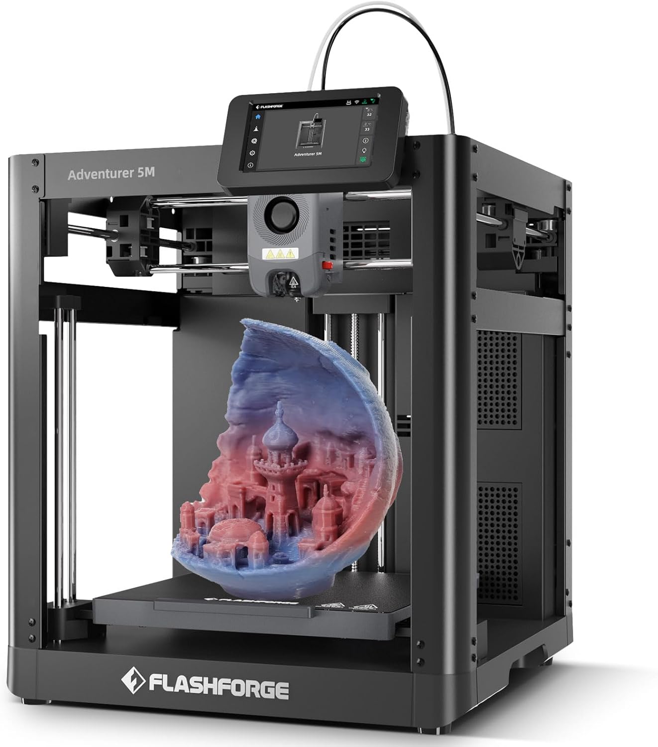 Flashforge Adventurer 5M 3D Printer with Extra 1KG HS PLA Light Green Filament