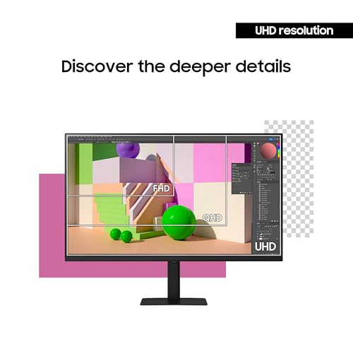 Samsung 32" ViewFinity S7 (S70D) 4K UHD IPS HDR10 High Resolution Monitor with Speakers, DP Port, TUV-Certified, 2025, LS32D708EBNXGO