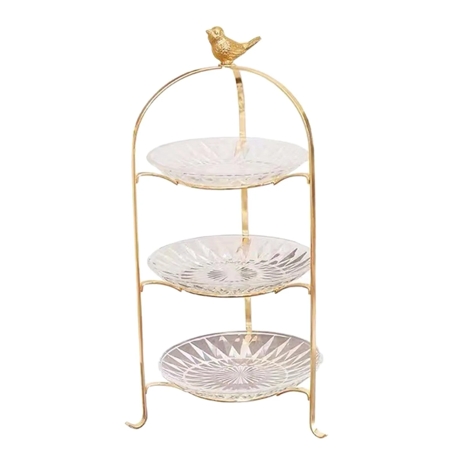 Cake Stand 3 Tier Serving Tray Decor Dessert Serving Plate Removable Display Rack Cupcake Stand for Afternoon Tea Party Banquet Pastry Pie 3 floors