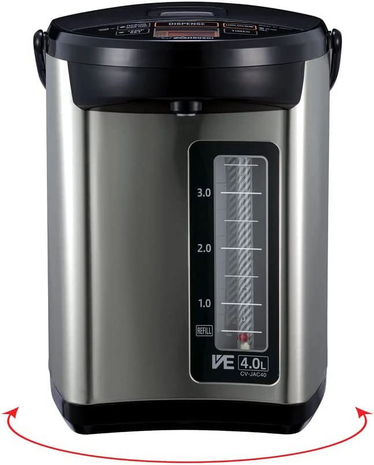 Zojirushi CV-JAC50XB  VE Hybrid Water Boiler &amp; Warmer  5.0 Liter  Stainless Black  Made in Japan