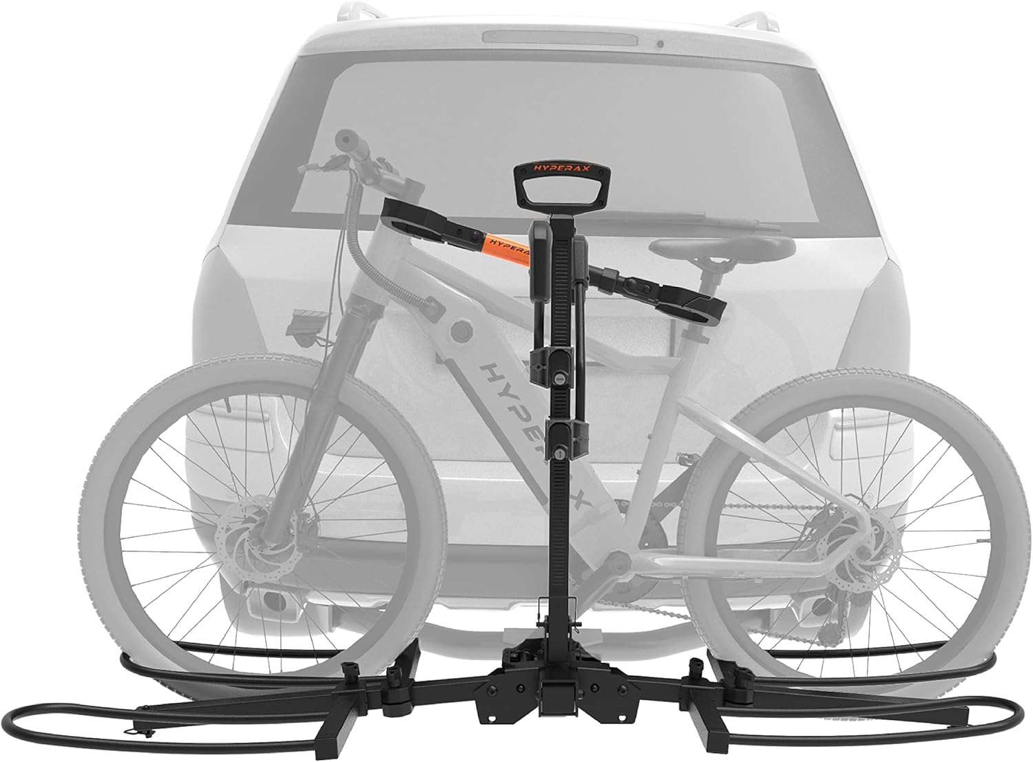 HYPERAX Special Combo - Volt 2 with 2 X E-Bike Adapter- Platform Bike Rack for Car, SUV, Trucks, Sedan - 2" Hitch Fits Up to 2 X 70 lbs Bike with Up to 5" Fat Tires - NO RV USE!